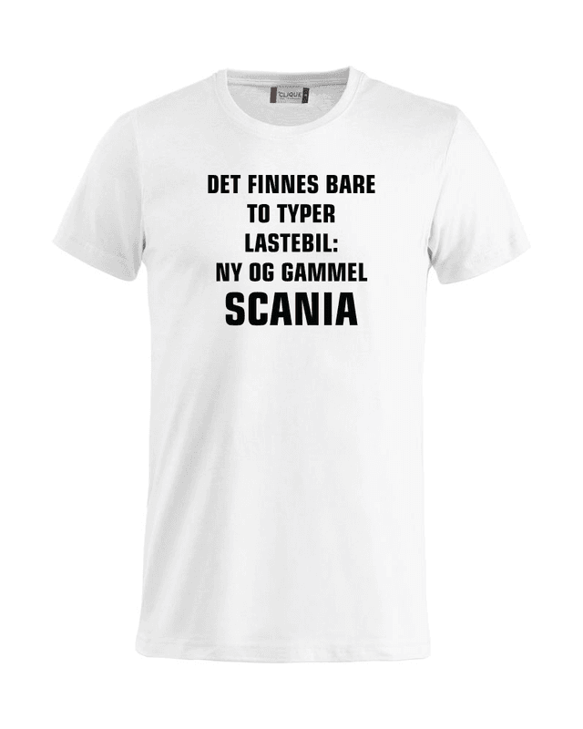 Ny og gammel Scania t-shirt