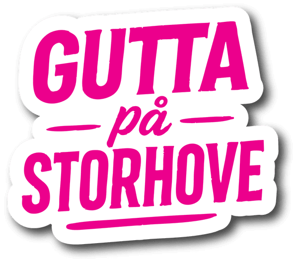 Gutta på Storhove stickers